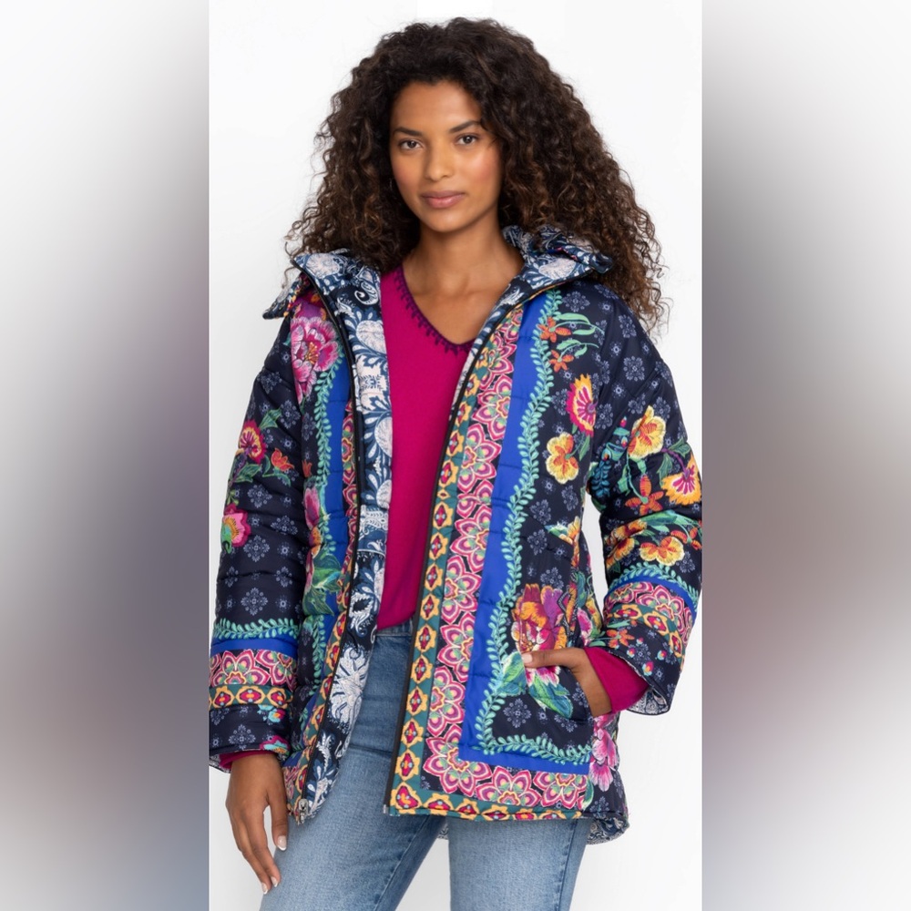 NWT Johnny Was Mauri Puffer Jacket, S